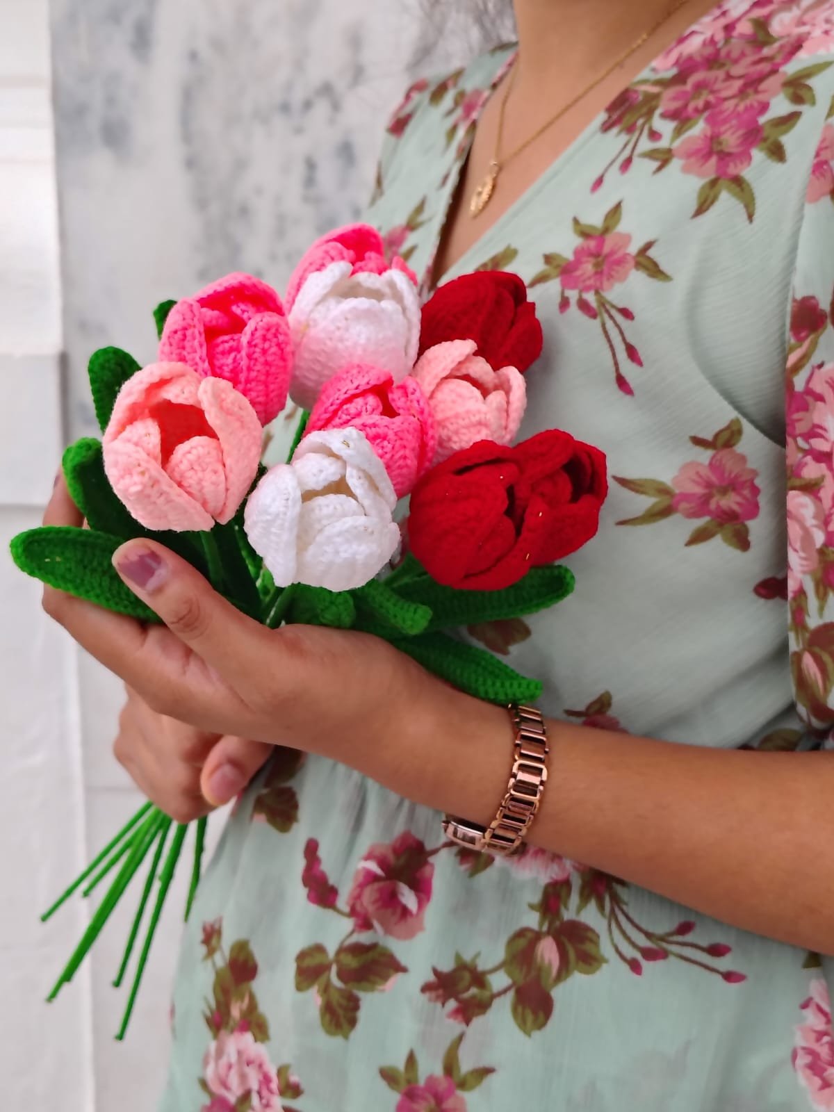 Tulip with open petals